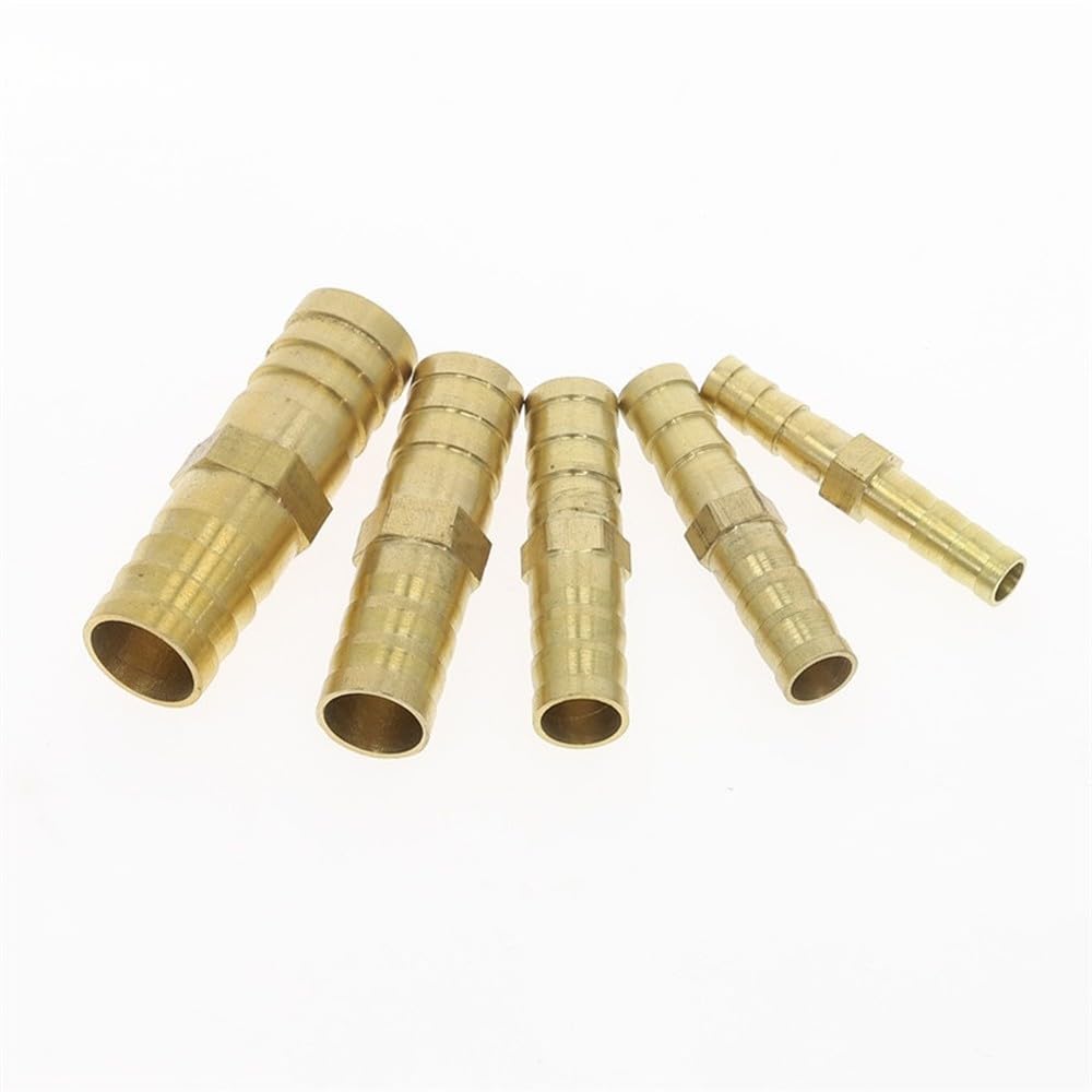 Raccord droit en laiton pour tuyau d'arrosage, embout cannelé égal, diamètres 4 mm, 5 mm, 6 mm, 8 mm, 10 mm, 12 mm, 16 mm, 19 mm et 25 mm, adaptateur/