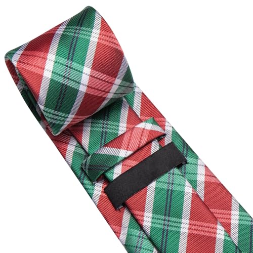Image of Dubulle Mens Paisley Striped Tie Woven Necktie for Men and Handkerchief Cufflinks Set Wedding Formal Business