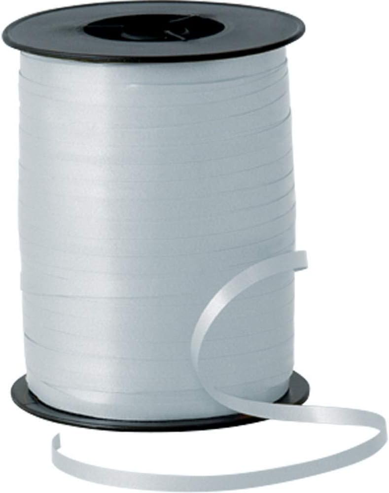 1 roll 5mm x 500m Curling Balloon Ribbon - SILVER for Gift Wrapping, Party Favors, Decoration, Florist, Floral & Craft work