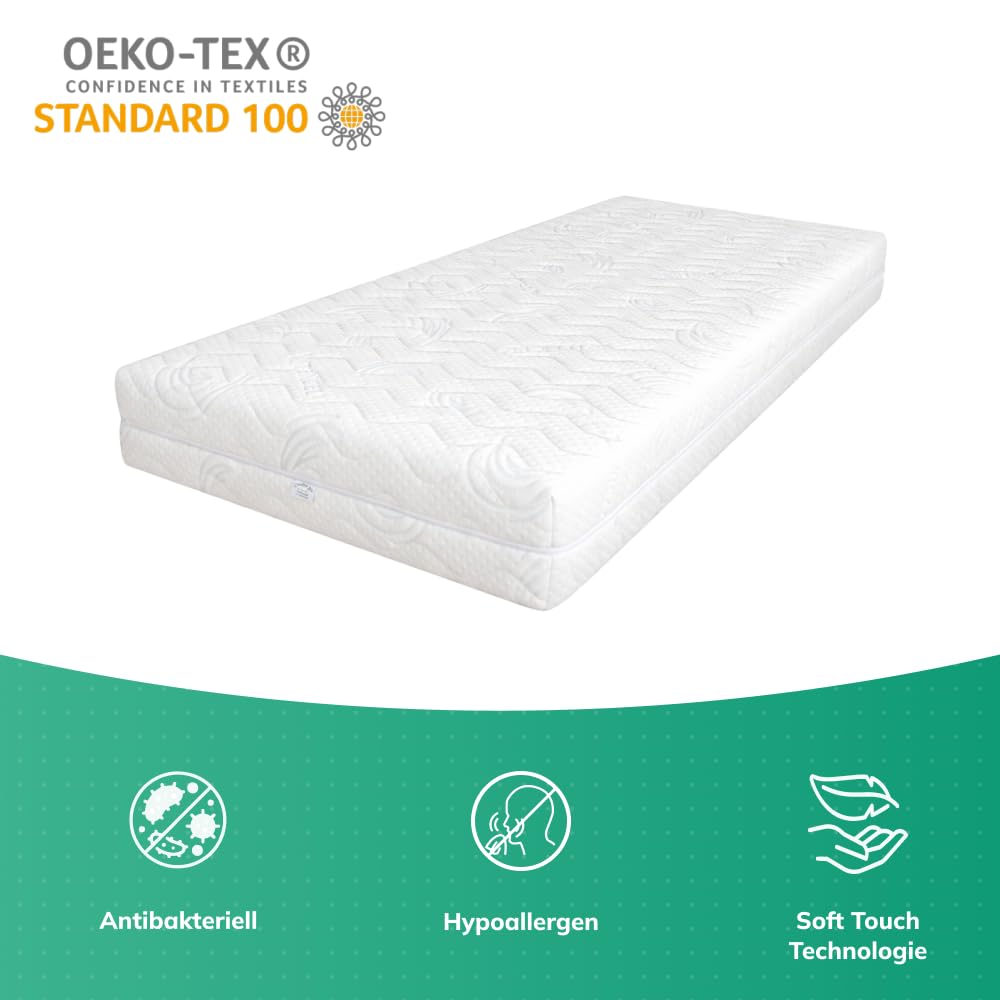Tencel Matratzenbezug Schonbezug für Matratze mit Reißverschluss 90x200x18