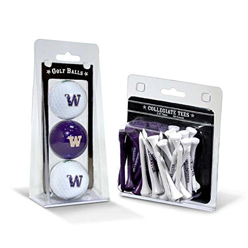 Team Golf NCAA Washington Huskies 3 Golf Balls And 50