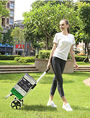 Einkaufstrolley,Treppensteiger Einkaufsroller mit abnehmbare Tasche 2in1 klappbarer einkaufswagen mit Abnehmbare… – Bild 6