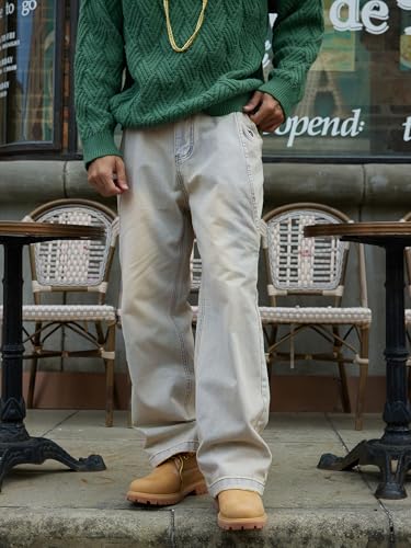 Aelfric Eden Basic Washed Loose Jeans Wide Leg Jeans High Waist Baggy Denim Pants2