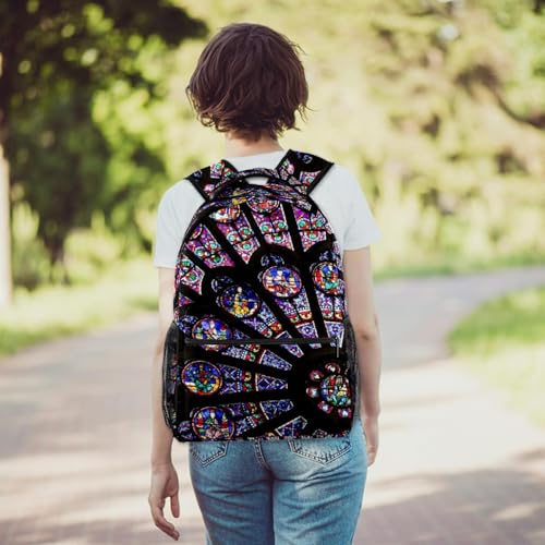 Sac à dos d'école multicolore original pour adolescents et filles
