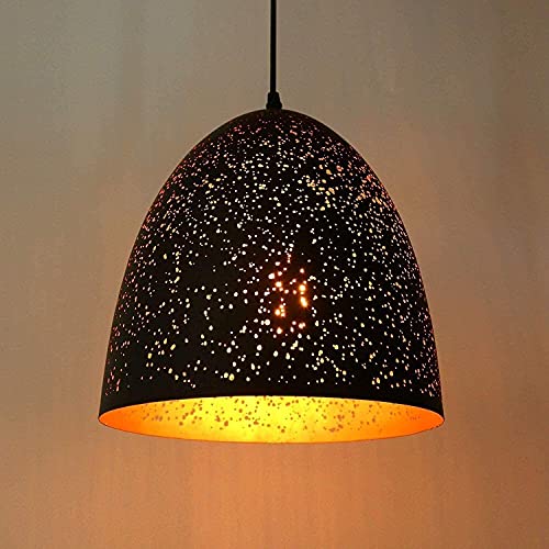 Iluminación interior E27 estilo retro americano con lámparas colgantes caladas 2