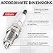 Pindex 4 Pack UF581 Ignition Coils and Iridium Spark Plugs Coil Pack Kits Compatible with 2007 2008 Honda Fit 1.5L L4 30520PWC501 UF581 5C1635 E1081 521872 IC661 30520PWC003 2007 2008