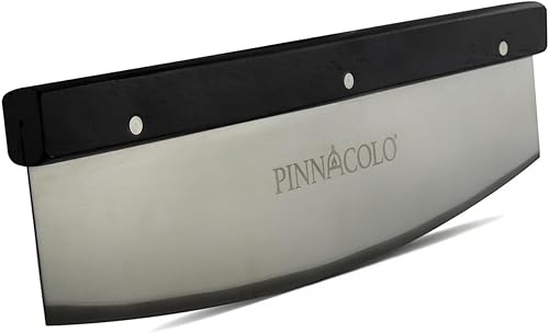 Cortador basculante afilable de 20 pulgadas con parte superior de madera, hoja de acero inoxidable de alta calidad para cortar y rebanar verduras,