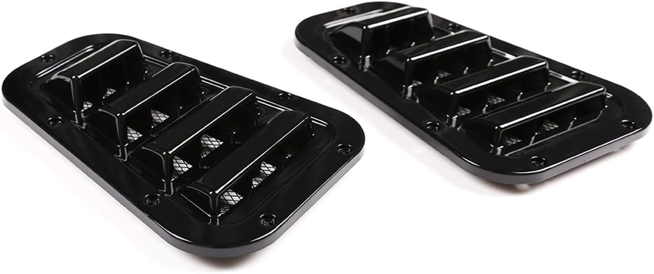 Car Side Vent Decorative for Land for Rover for Defender 90 110 130 2004-2019 Car Front Engine Hood Bonnet Vents Hood Air Outlet Trim Cover