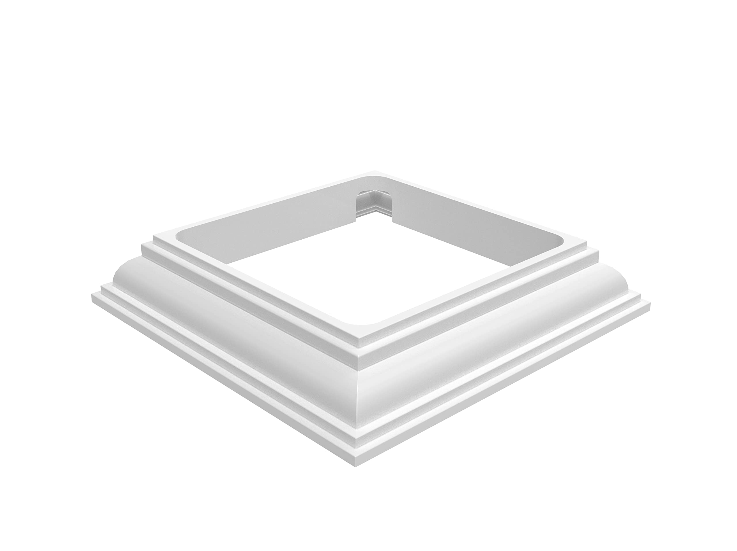 4"x4" Low Profile Base Trim, White