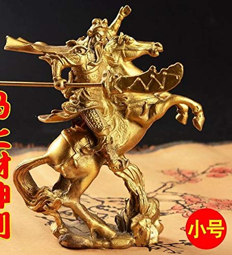 Figuras de escultura Adornos - for sala de estar, decoración de mesa, estatua de cobre Satue de cobre Guan Yu de Guan Yu, adornos, Guan Gong, el dios de la riqueza, estatuas, estatuilla de Buda, estat