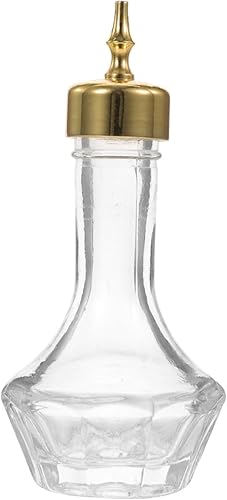 UPKOCH Bitters Bottle - Vaso de 1.05 onzas con tapa dorada, herramienta de barra profesional para cócteles artesanales, uso antiguo y barman