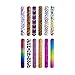 Super Z Outlet Slap On Plastic Vinyl Retro Bracelets with Colorful Hearts & Animal Print Design Patterns for Children, Toy Party Favors (72 Pack)