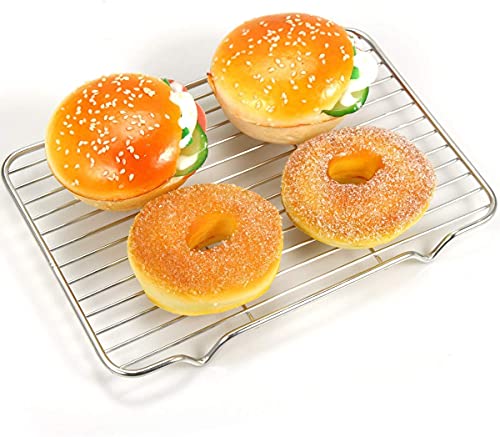 Zacfton Cooling Rack Set Of 3, Baking Rack Stainless Steel Wire Rack For Baking Cooking Roasting Grilling Cooling, 15” X 11” X 0.5” Wire Racks, Fit Various Size Cookie Sheets Oven #TOP3