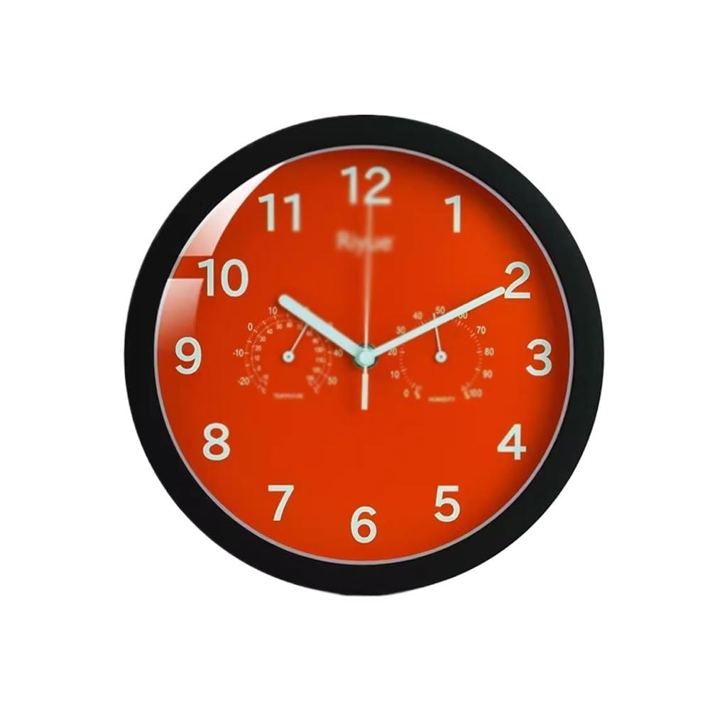 EINES Silent Decorative Wall Clock Clock Living Room Home Wall Clock Bedroom Silent Wall Mounted Quartz Clock Easy to Read