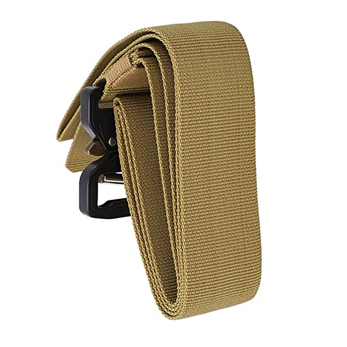 Cinto militar, fivela de liga de zinco masculina respirável de liberação rápida cinto externo para t