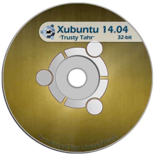 Xubuntu Linux 14.04 CD - FAST Desktop Live DVD - Official 32-bit Release