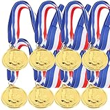 Healeved Medallas de Fútbol para Premios Estudiantiles, 12 Piezas de Aleación de Zinc de 5 Cm, Medallas Delicadas para Competición y Estímulo Deportivo