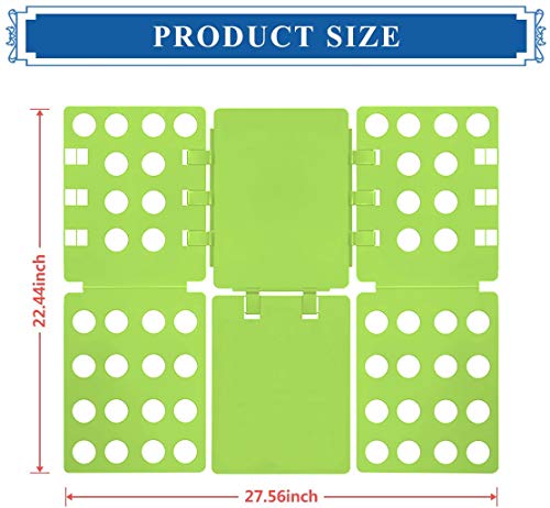 Boxlegend T Shirt Clothes Folder Shirt Folding Board Laundry Organizer Easy And Fast For Kid And Adult(Green&Blue) #TOP6