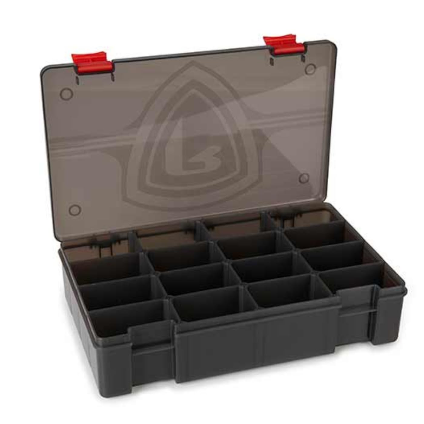 Fox Rage Stack and Store Shield Storage 16 Comp Large Deep - Bait Box, Fishing Box, Artificial Bait Box, Bait Box
