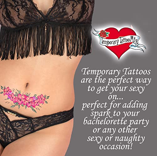 Sexy Tribal Pack By Temporary Tattoo Factory - Realistic Fake Adult Tattoos For Women - Belly, Back, Neck, Face, Arms, Shoulder, Tramp Stamp - Long Lasting Waterproof Large Tattoo - (64 Pack) #TOP1