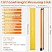 15FT Height Stick for Trucks, Dual Scale Compact Measuring Sticks for Semi Truck, Car Hauler, Trailer, RV, Retractable Load Measuring Stick with Carrying Bag