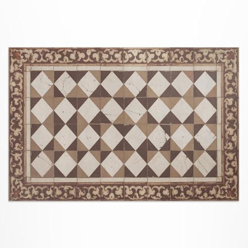 Tapis extérieur PVC 150x225 cm rectangle pour balcon terrasse et jardin imperméable