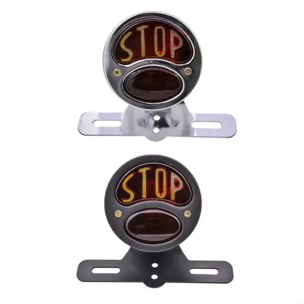 Faro Posteriore Stop Running Luce targa a LED universale per moto, fanale posteriore, luce freno