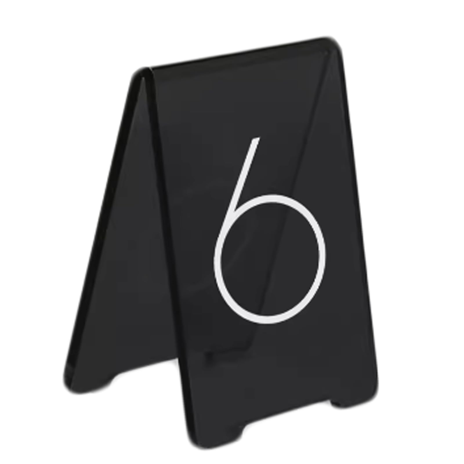 Mini Soporte para menú de Mesa de acrílico translúcido, 6 uds., Soporte para números de Mesa multicote para números de Mesa Multicolor, Tarjetas de Lugar acrílicas para Comedor y Restaurante