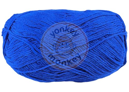 Image of 10-Pack of Yonkey Monkey 500 Grams Yarn - 70% Rayon derived from Bamboo, 30% Cotton - Imported (Royal Blue)