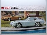  Prospekt/brochure - Maserati Mistral Coupe und Spyder – sehr selten!