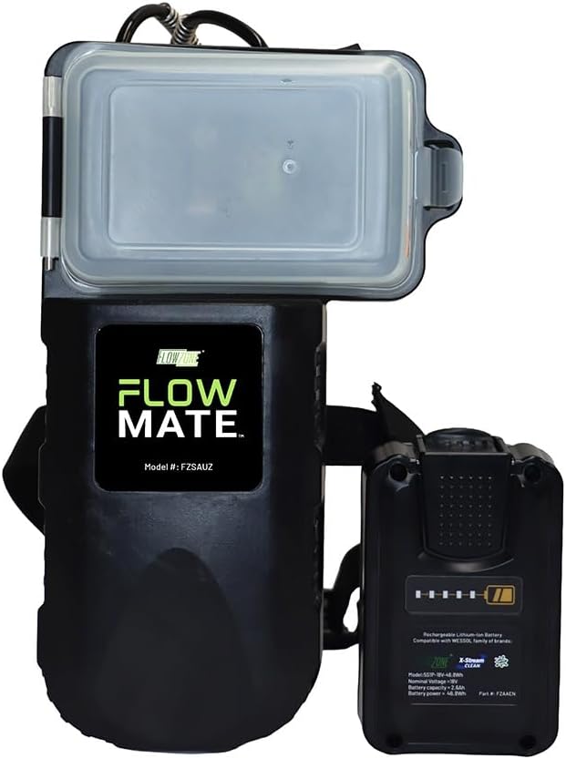 FlowZone FlowMate Battery Powered Pump Attachment | Automatic Spraying for B&G Stainless Steel Canister Sprayers