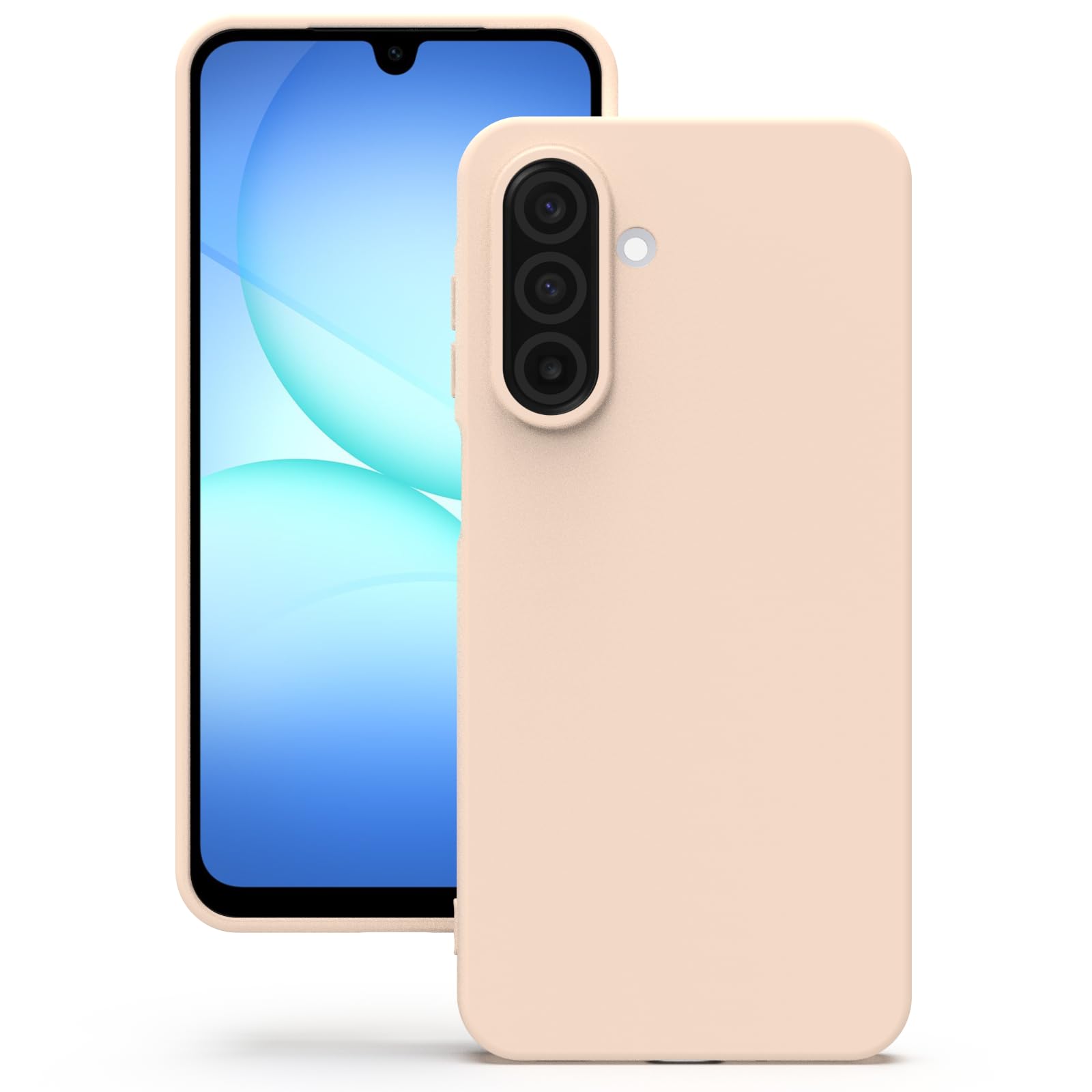YATWIN Silicone Case for Samsung Galaxy A17 4g/5g, Soft-Touch, Shockproof, DustProof, Antiskid Phone Cover for Samsung Galaxy A17 4g/5g - Light Pink