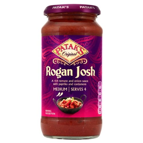 Salsa original 450g Rogan Josh de Patak (Pack de 6 x 450g)