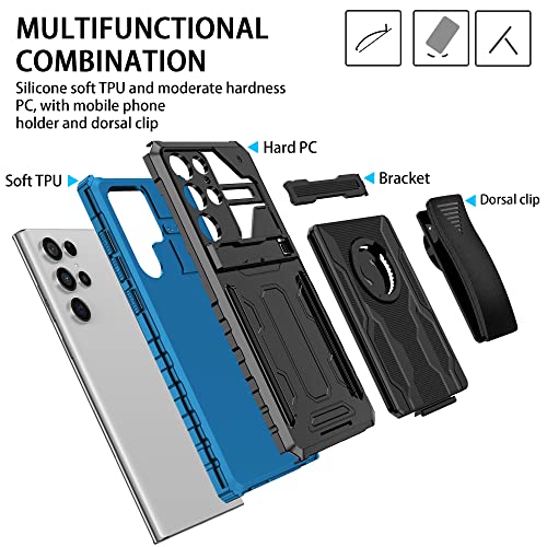 Coque Samsung S23 Ultra avec protection écran intégrale et clip ceinture robuste - 7