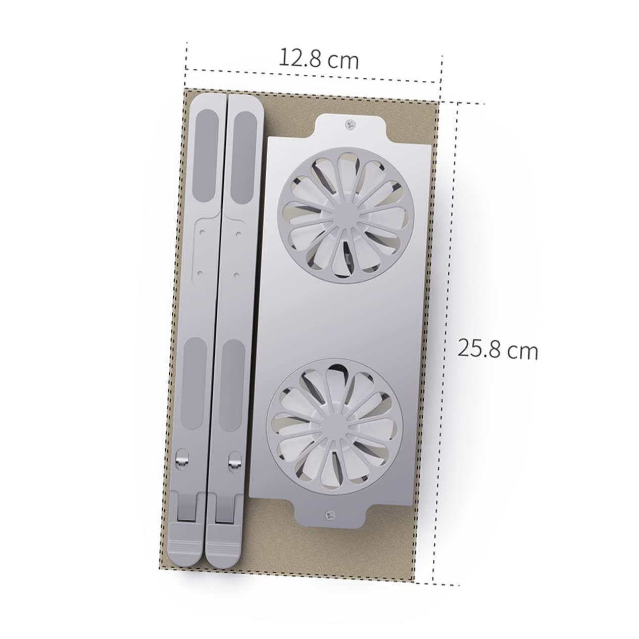 SHINEOFI Support Réglable Ventilé pour Ordinateur Portable en Alliage D'aluminium Circulation d'air Interne et Externe, Design Spécial et Texture Raffinée pour Bureau