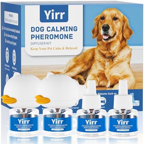 Dog Calming Diffuser, 6 in 1 Dog Pheromones Calming Diffuser, Rel...