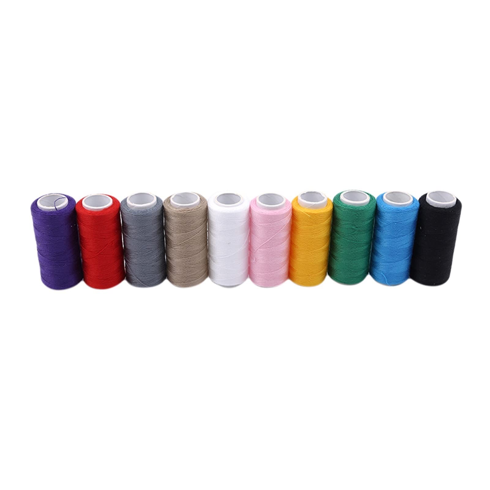 ZZSRJ 10pcs/Set Bunte Polyester Nähfadenmaschine Stickerei Spule Home (Color : A)