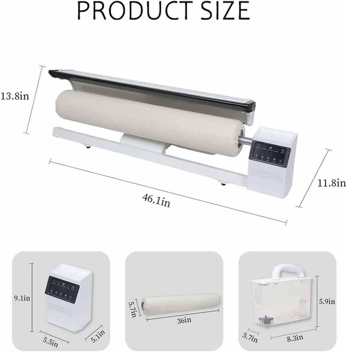 Commercial Roller Ironing Machine,36inch Professional Rotary Steam Press with Foot Pedal,2950W Continuous Steam Hotel Linen Ironing Machine,for Hotel Linen & Bed Sheets