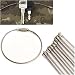 Drhob 10PCS Stainless Steel Wire Keychain Cable Key Luggage tag rope Ring for Outdoor Hiking