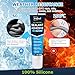 POLIXEL Gray RTV Silicone Sealant Adhesive – 100% Waterproof Caulk for Bathroom, Kitchen, Automotive, Windows & Plumbing Shrink & Crack Proof, Flexible, Strong Adhesion – 5oz / 150g
