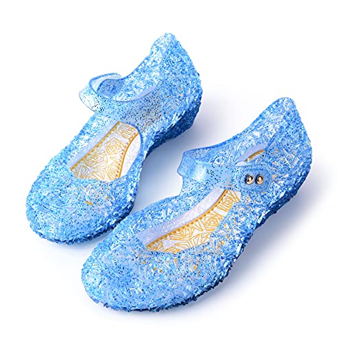 JerrisApparel Girls Princess Sandals Cosplay Party Jelly Shoes Mary Jane Costumes Flats Shoes2