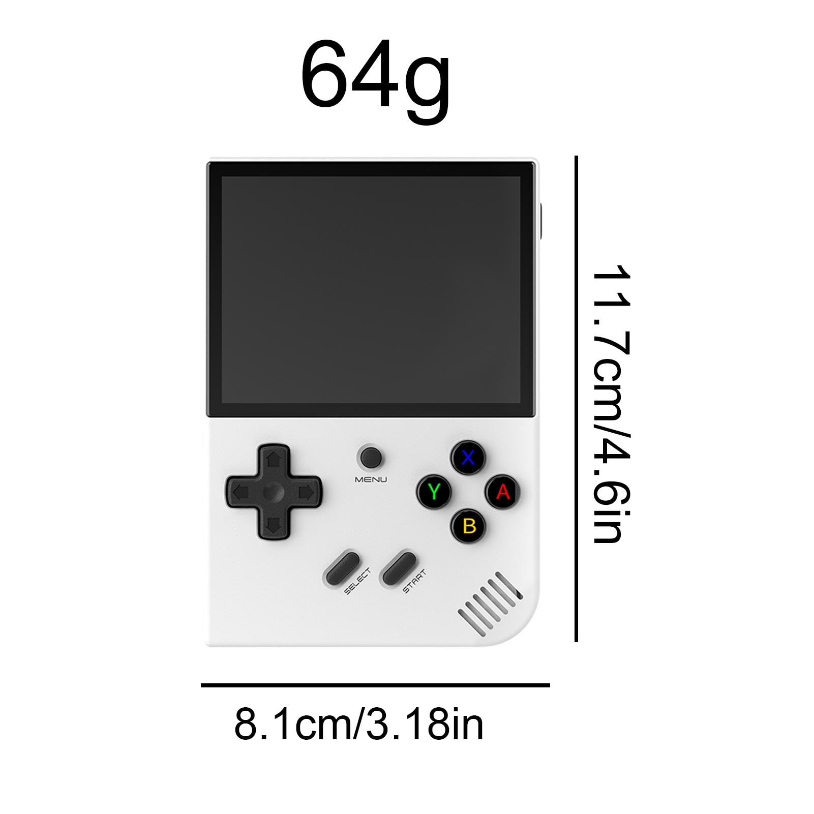 Generic RG35XX Plus - Console di gioco portatile, ricaricabile, open source, Ips, retrò, console di gioco Wifi con batteria di grande capacità, lettore di giochi per donne, bambini, ragazze, adulti