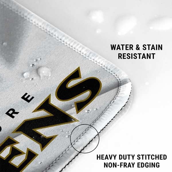 Vista 11 de Skinit Alfombrilla de mouse extragrande para juegos – Diseño desgastado con licencia oficial de Baltimore Ravens con bordes cosidos, impermeable