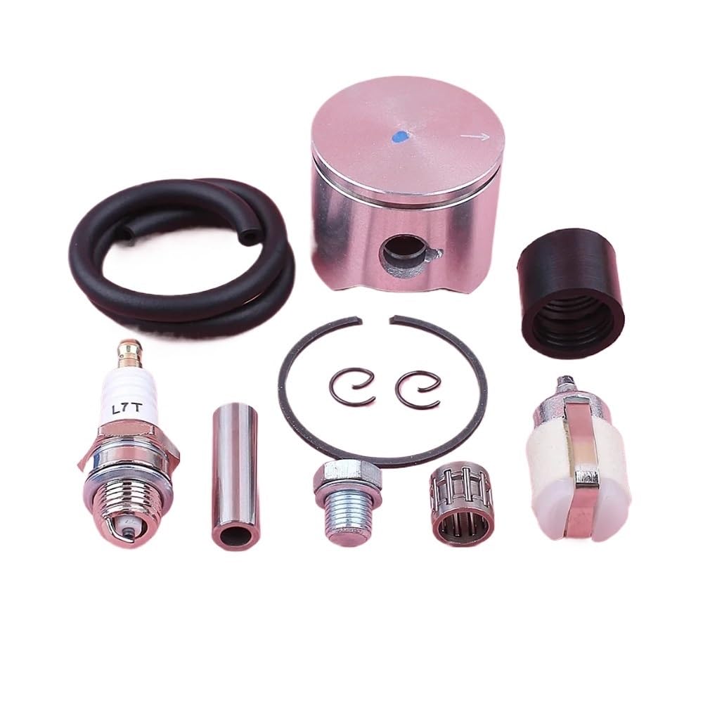Haziec One Color 52Mm Piston Kit Fit For Ms380 038 Chainsaw 1119 030 2003 1119 120 1611 Oil Line Needle Bearing Chainsaw