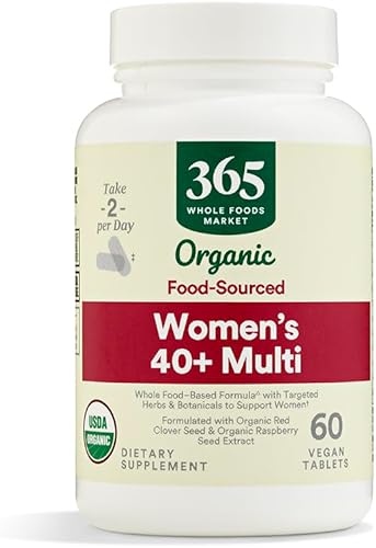 365 by Whole Foods Market, Vitamin Multi Womens 40 Plus Food Cultived, 60 unidades
