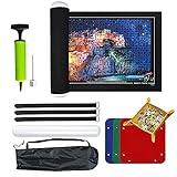 Yuragim Puzzlematte Puzzle 3000 Teile, Puzzleunterlage Puzzlematte Puzzlerolle, Puzzle Roll Storage Mat Tragbare Puzzles Mat Aufbewahrungrolle Teppich Filz Puzzle Matte Jigsaw Mat Puzzle Speicher