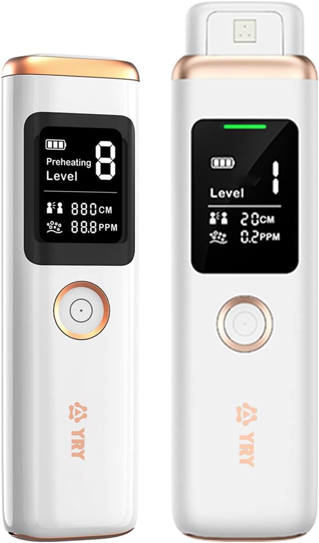 YRY Smart Breath Odor Detector, Portable Halimeter for Bad Breath, Precise MEMS Sensor, 32-bit CPU, Auto Calibration, 30-Day Rechargeable Battery