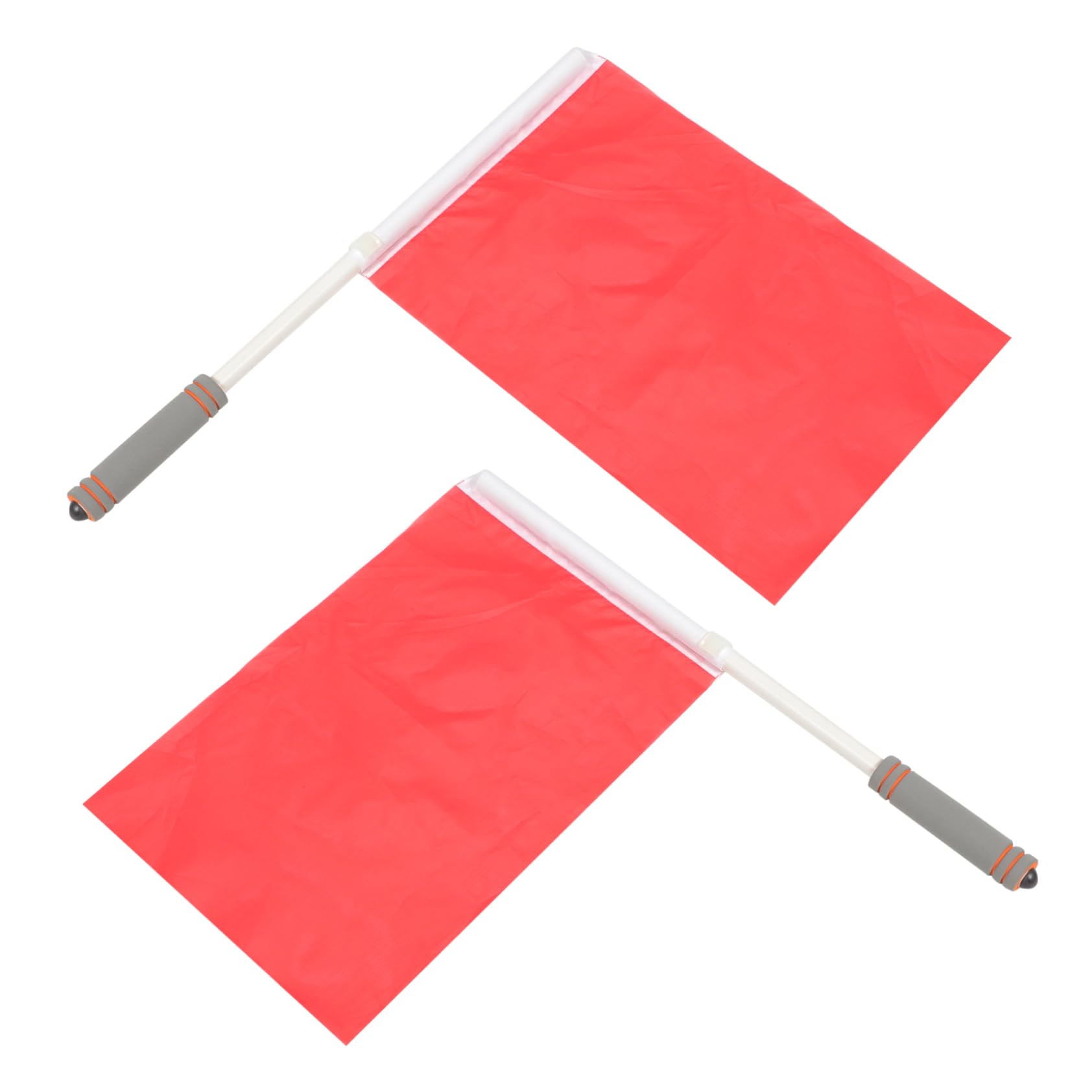 Outanaya 2pcs Referee Flag Commanding Signal Flags for Sports Racing Events Multi-Function Bright for Football Traffic Outdoor Activities