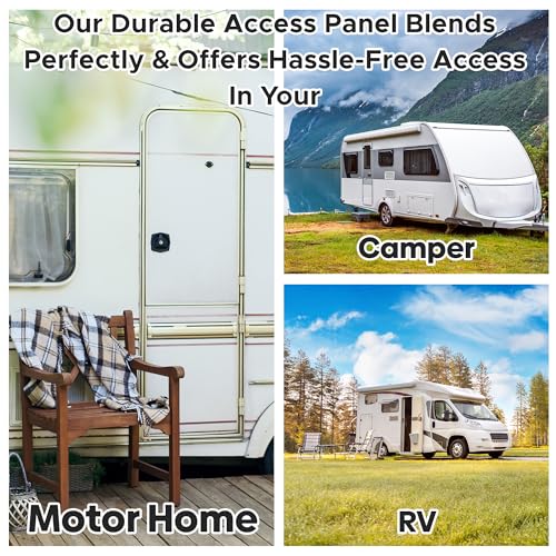 Best 8” x 8” High-Impact Styrene Plastic Access Panel with UV Stabilizers, Flush Plastic Access Door for Drywall & Ceilings, Drywall Panel for Plumbing, Wiring & Cables, White, AMZ-BA-PA-3000