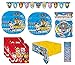 Unique Paw Patrol Party Supplies Bundle Pack includes 16 Lunch Plates, 16 Lunch Napkins, 1 Table Cover, 1 Party Banner (Bundle for 16)